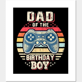 Dad of the Birthday Video Gamer Birthday Posters and Art